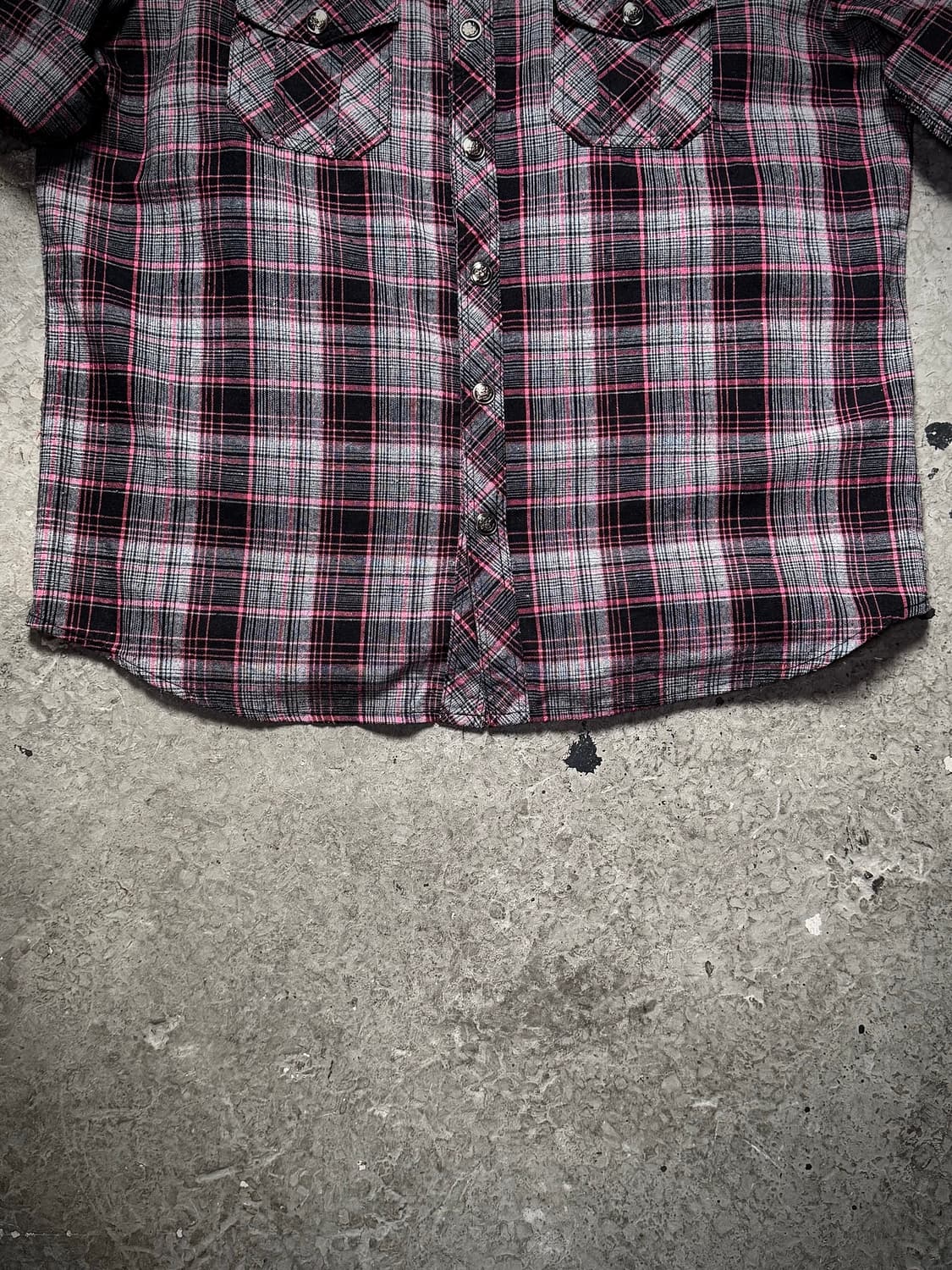 In The Attic – Pink Check Roll-Up Shirt 상품이미지6