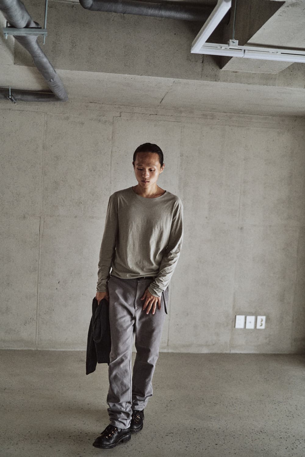 모노프리베 mono prive Textured Long Sleeve  상품이미지2