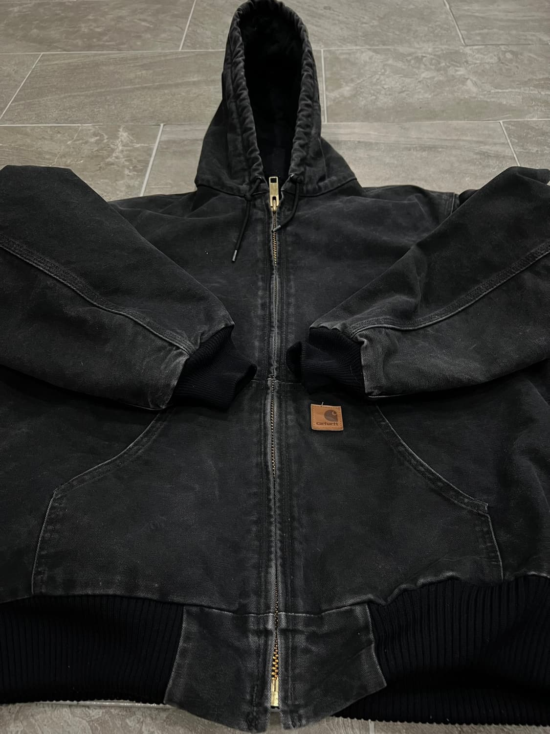 (M) 칼하트 덕 액티브 후드자켓 J130 BLK 블랙 상품이미지7