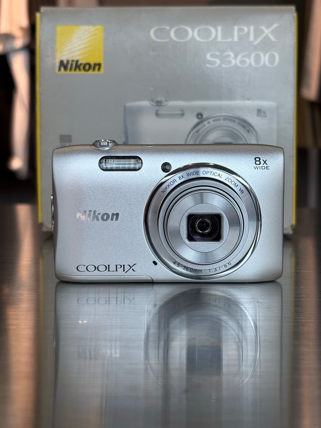 풀박/날짜표시)니콘 쿨픽스 s3600 실버 빈티지디카 상품이미지1