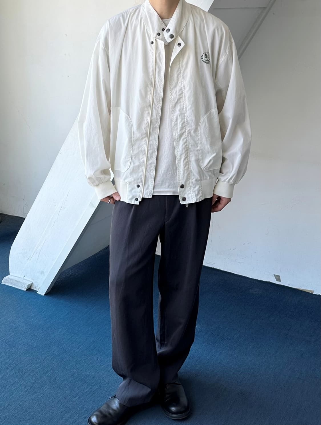 High count fabric volume blouson 상품이미지8