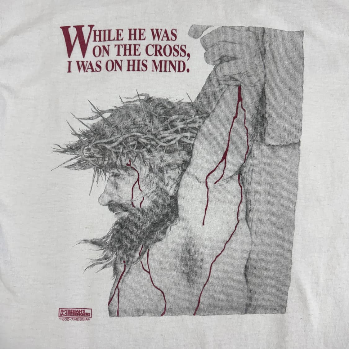 빈티지 90s Jesus on the cross 지저스 티셔츠 상품이미지3