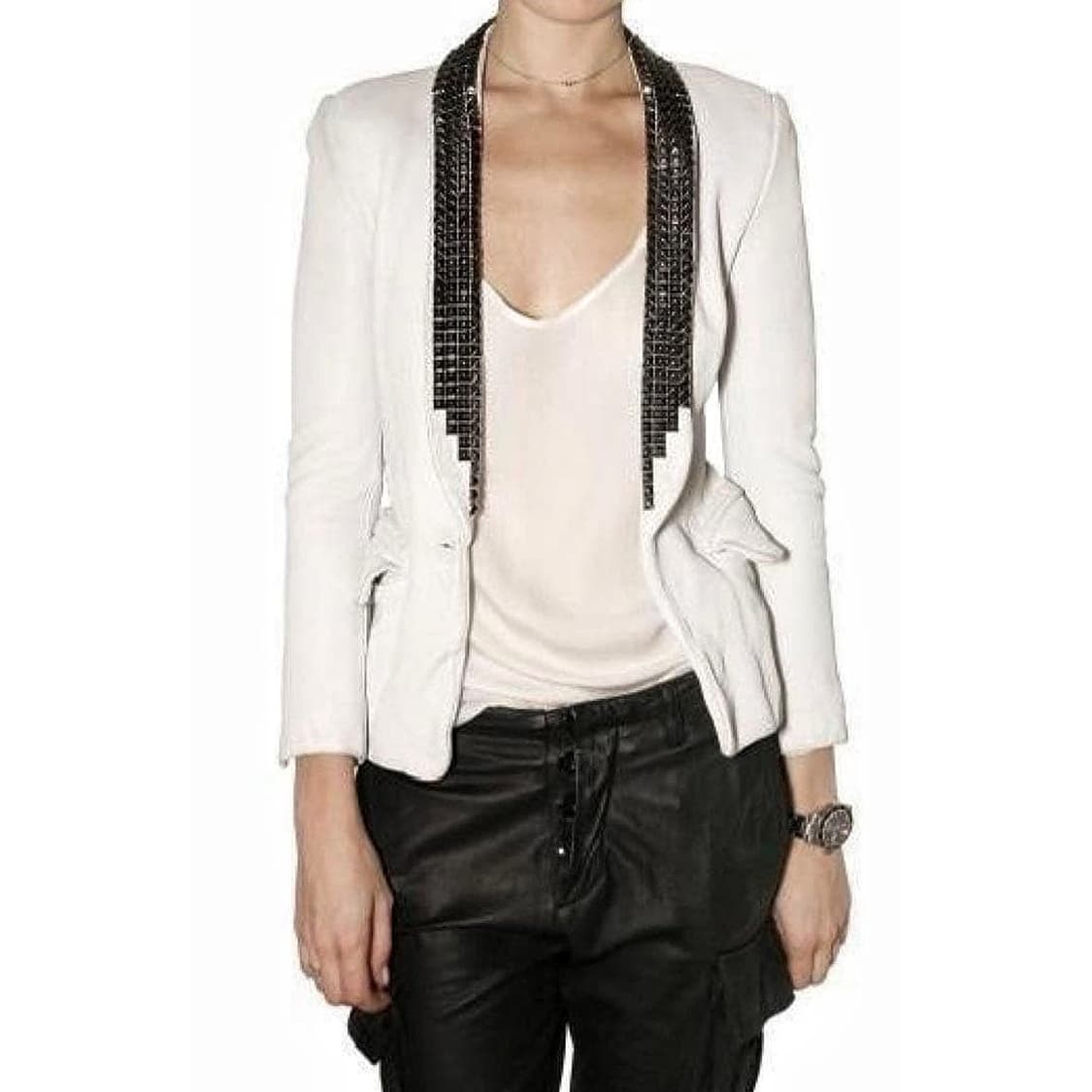 발망 BALMAIN 스터드 레더 블레이저 상품이미지2