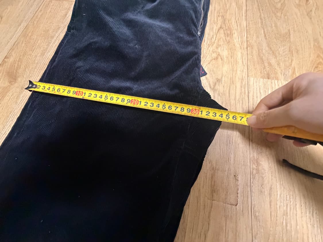 그라미치 블랙 코듀로이 팬츠 XL 상품이미지5