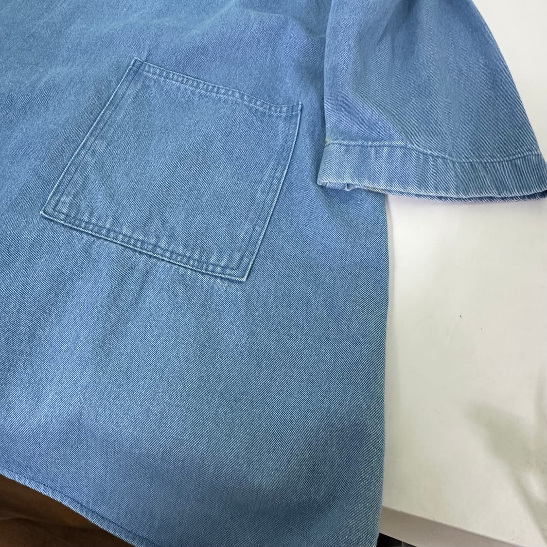 우먼OS 스튜디오톰보이 A라인 연청워시드 데님원피스 상품이미지3