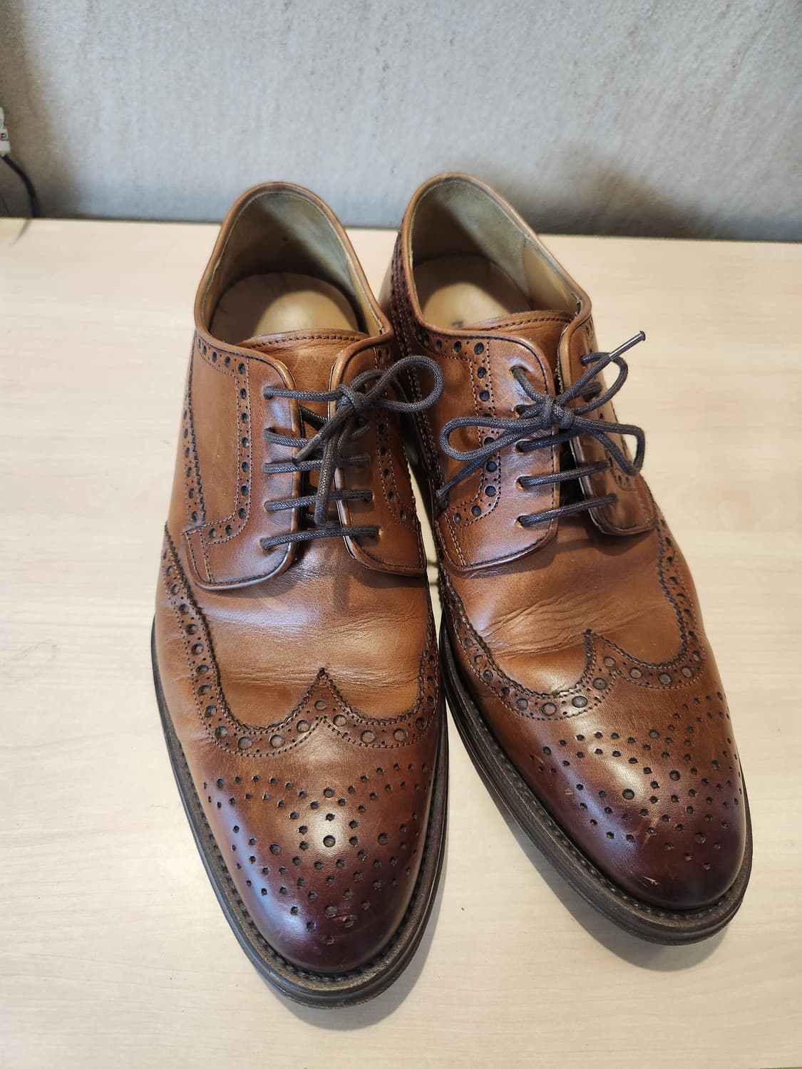 마그나니 브라운 윙팁 구두 👞 (7사이즈, Made in Spain) 상품이미지3