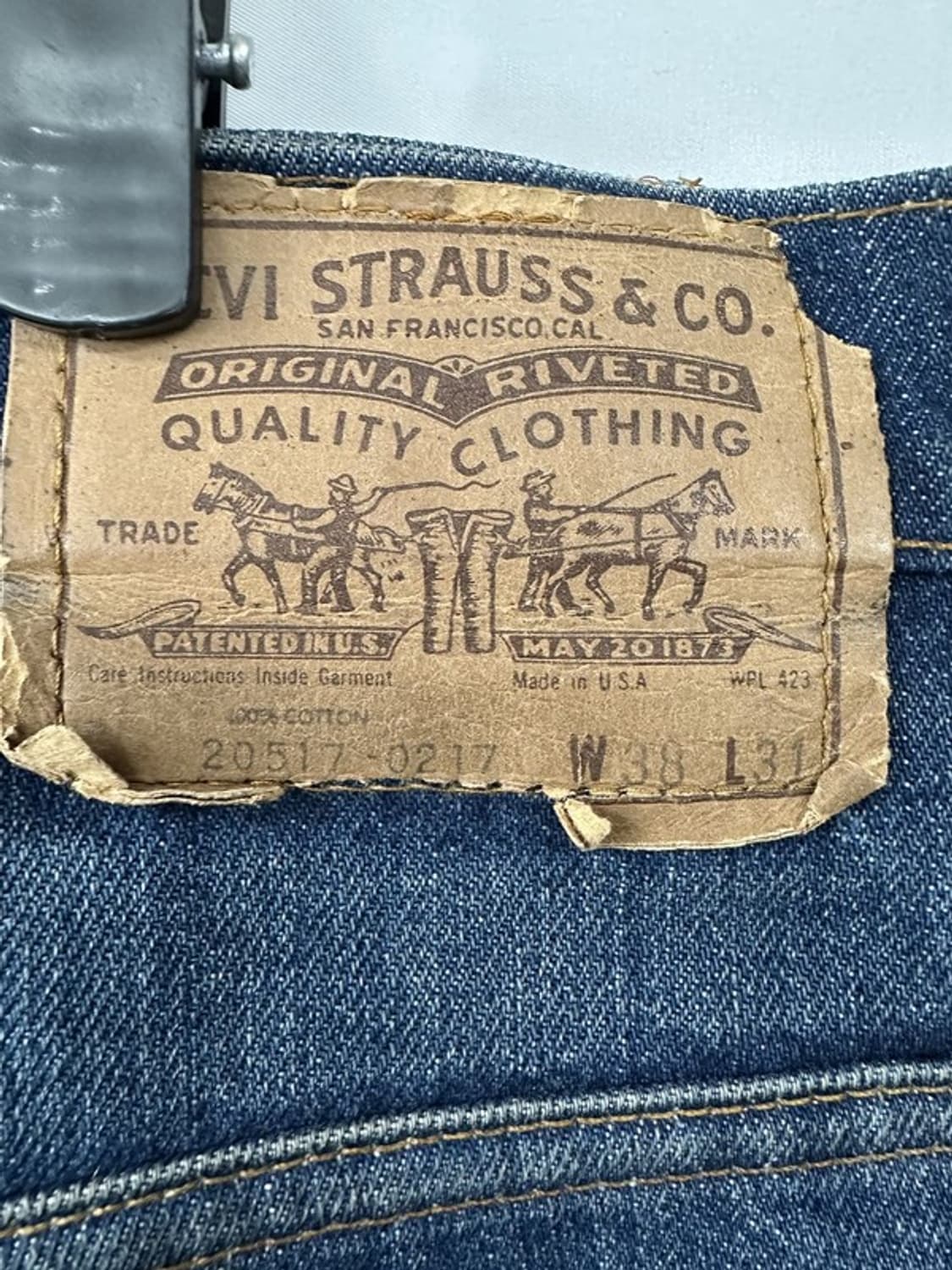 [W38L31] LEVI 리바이스517 USA 80s 오렌지탭 빈티지 상품이미지5