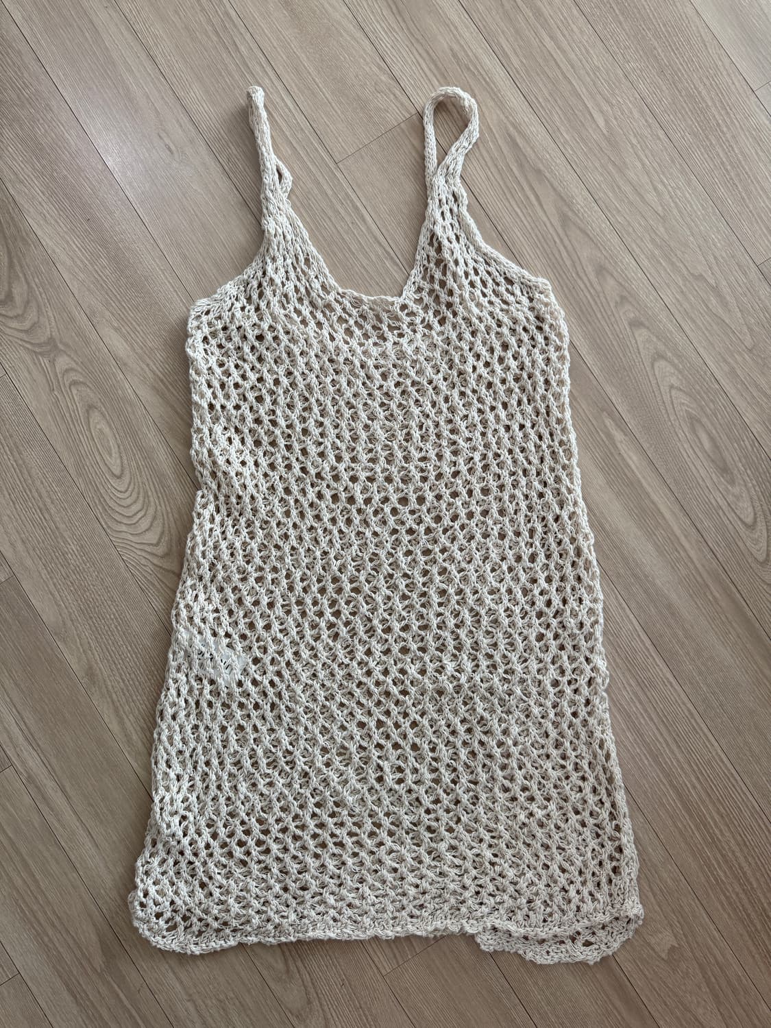 커렌트) 크로셰 슬리브리스 미니 원피스 드레스 상품이미지2