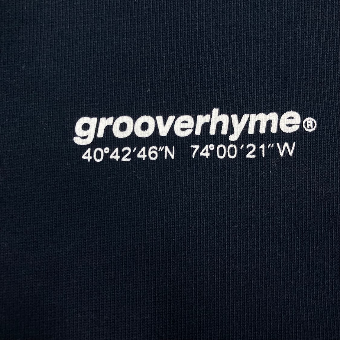 그루브라임 네이비 컬러 스펠아웃 후드티 상품이미지3