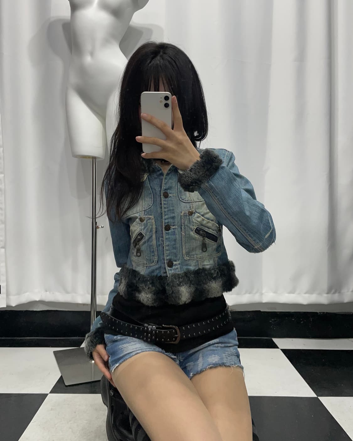 🎸데님 숏 쉐르파 자켓🎸 상품이미지5