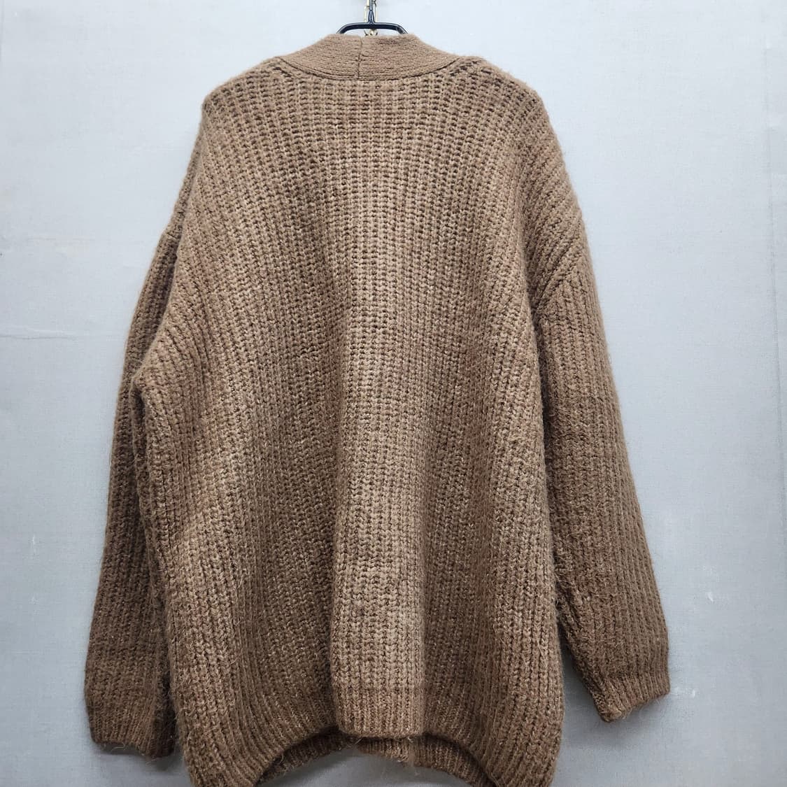 자라 ZARA 브라운 오버핏 니트 가디건 M(2XL) 상품이미지4