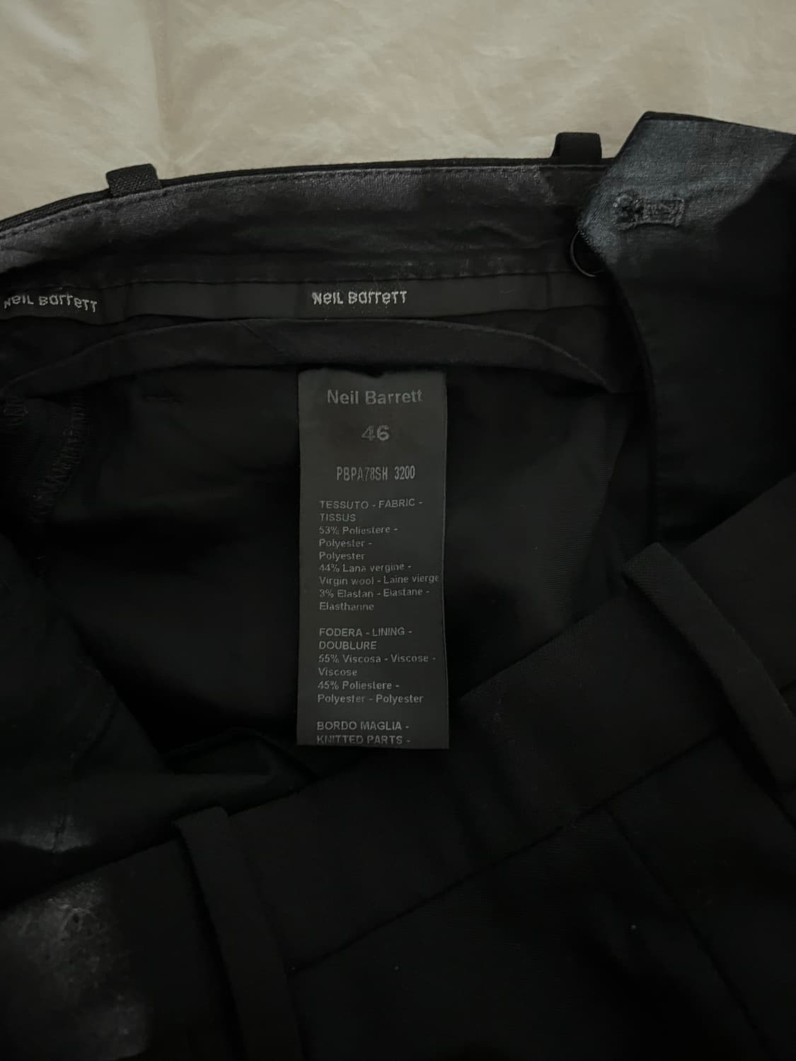닐바렛 트라우저 블랙 사이즈46 상품이미지8
