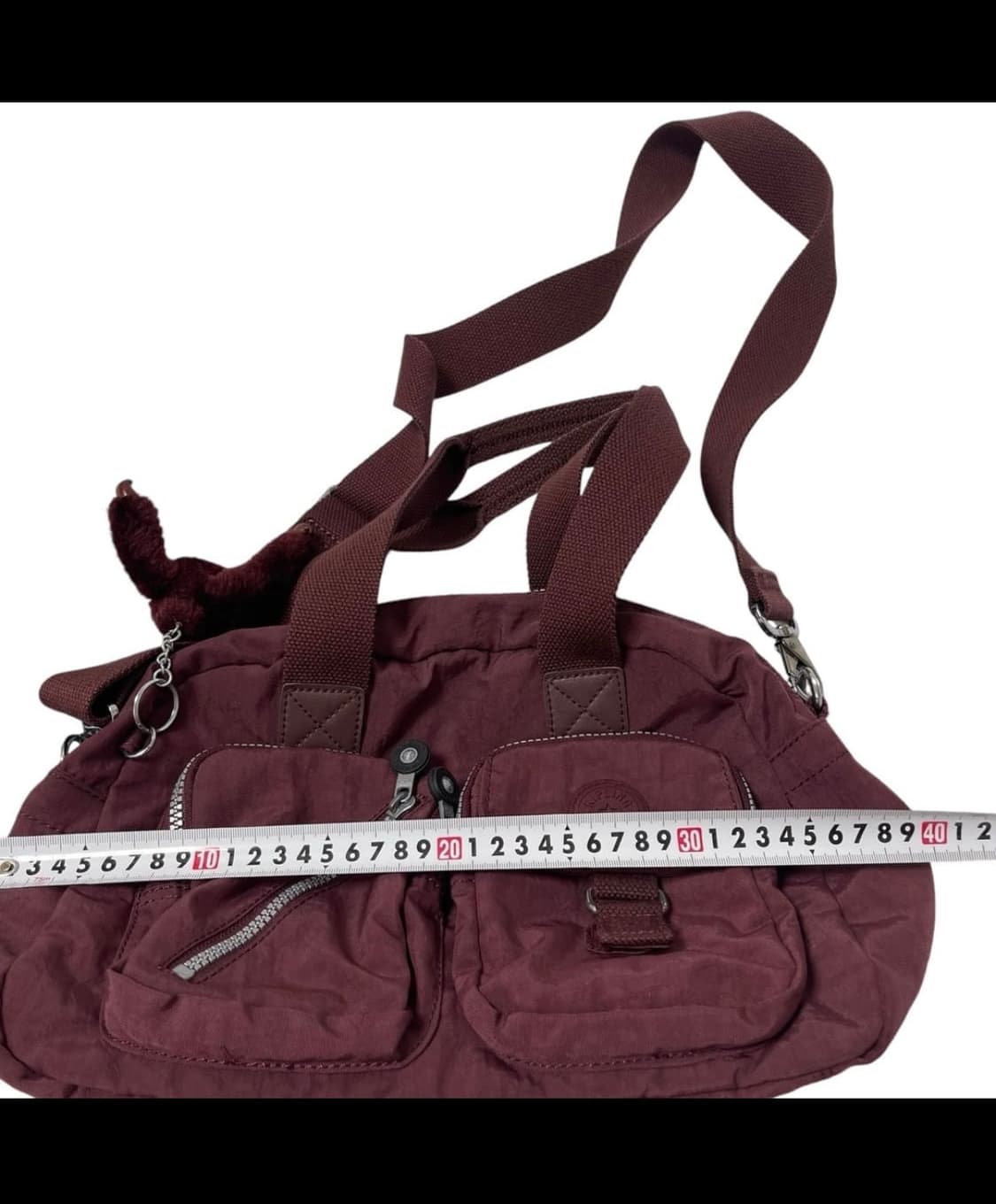 키플링 빈티지 투포켓 버건디 레드 마룬 와인 크로스백 가방 상품이미지3