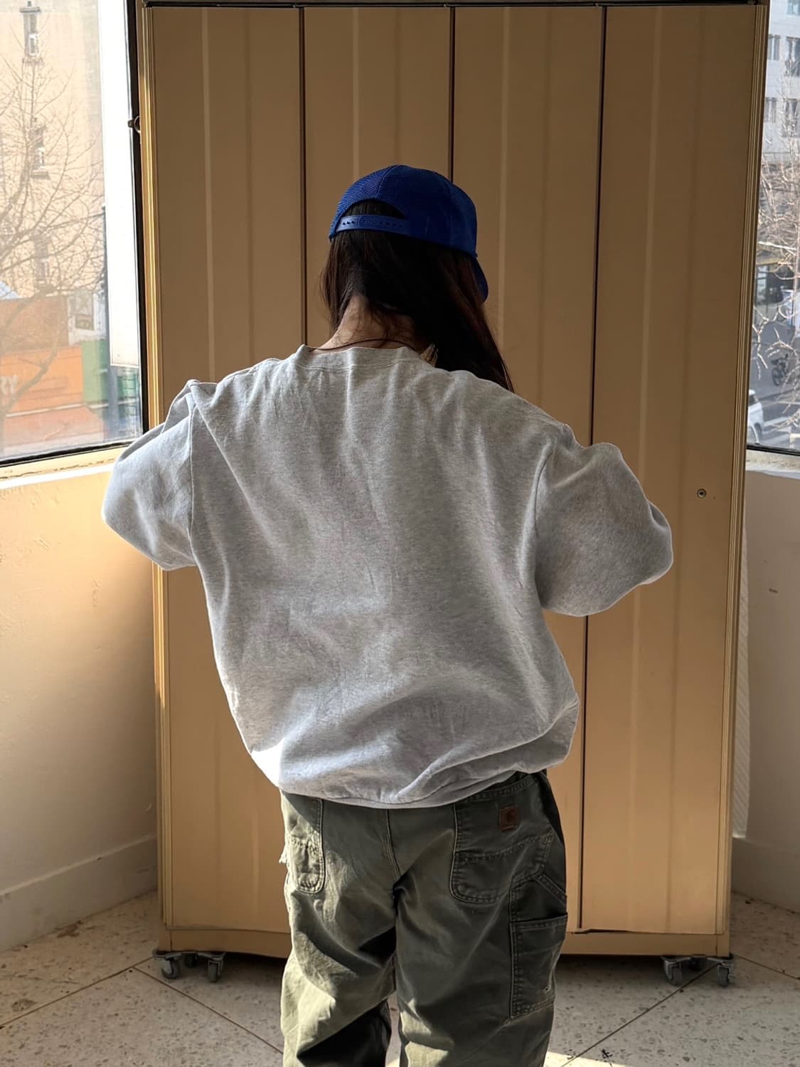 밀리터리 ARMY 맨투맨 그레이 상품이미지4