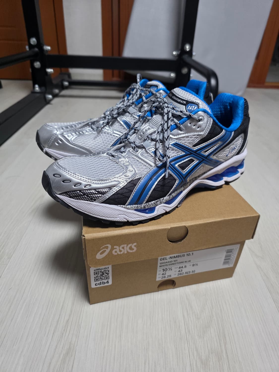 282.5 아식스 젤님버스 10.1 블루 상품이미지1