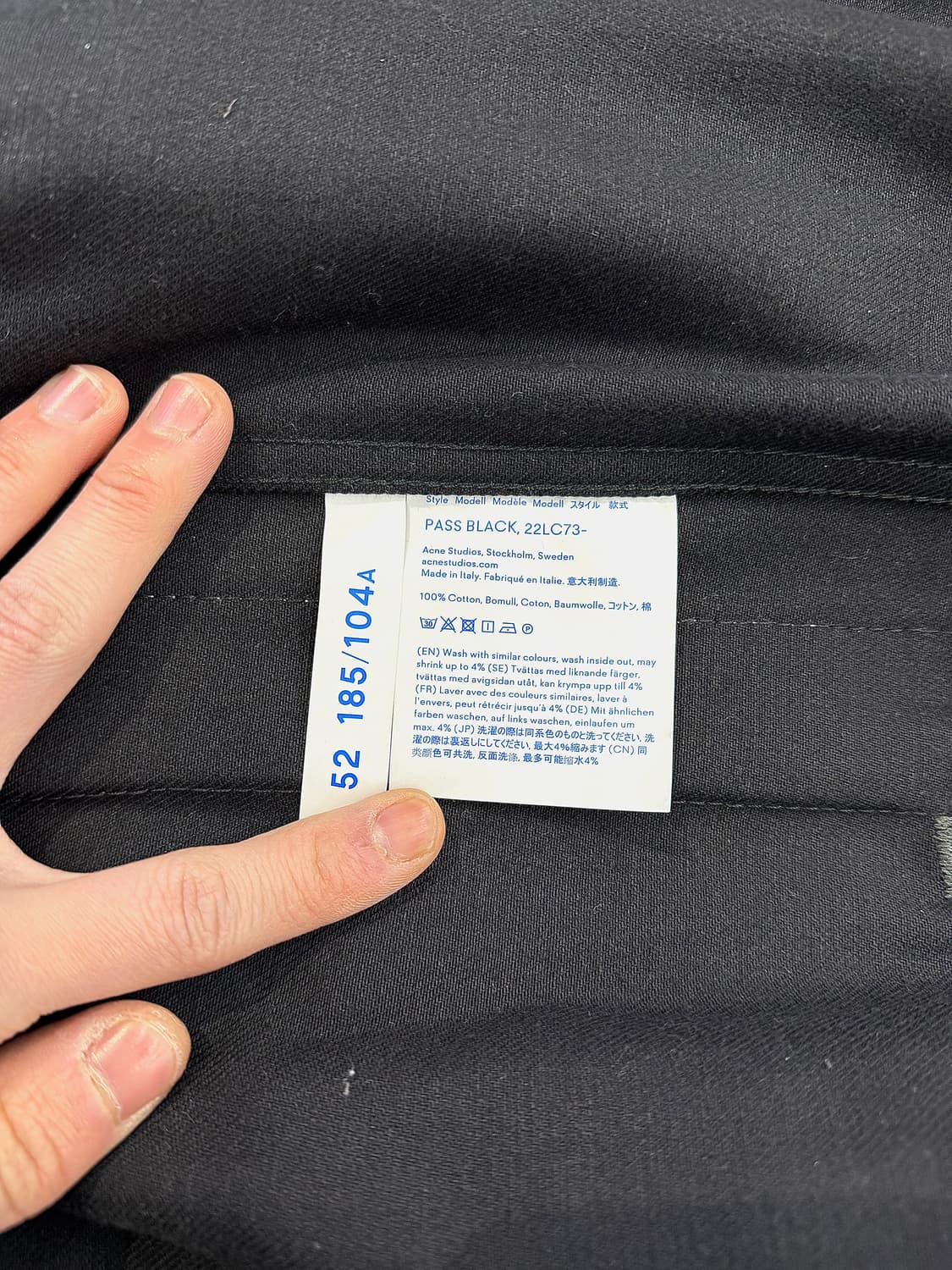 아크네 스튜디오 블라 콘스트 벤타 오버 데님 자켓 상품이미지9