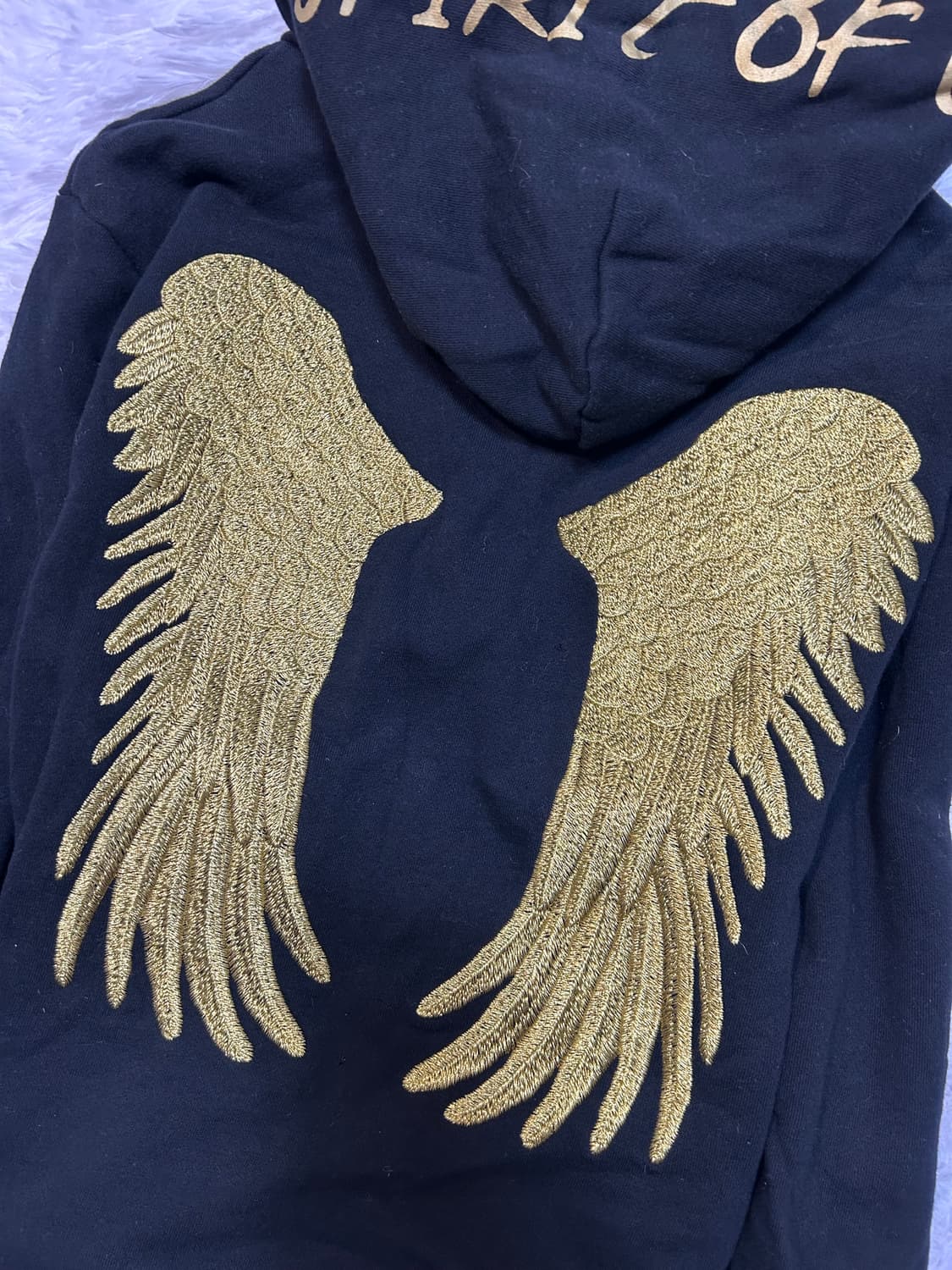 Evisu y2k 00s gold wings hoodie  상품이미지5