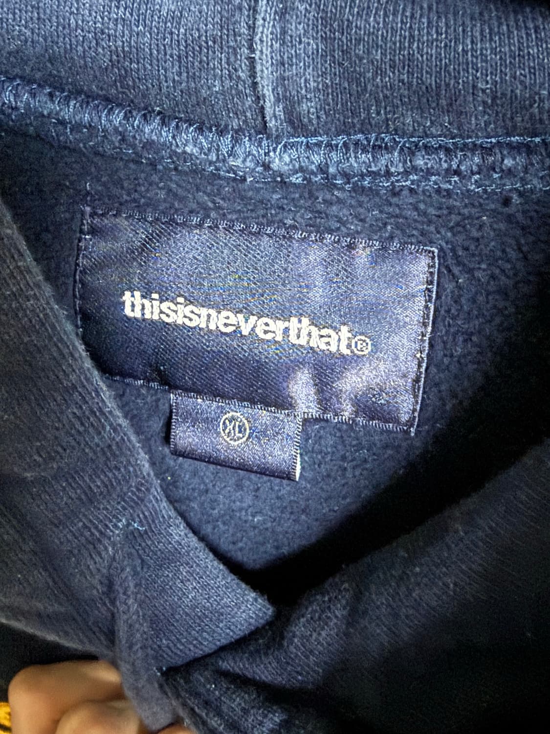 [XL] 디스이즈네버댓 네이비 후드티 상품이미지3