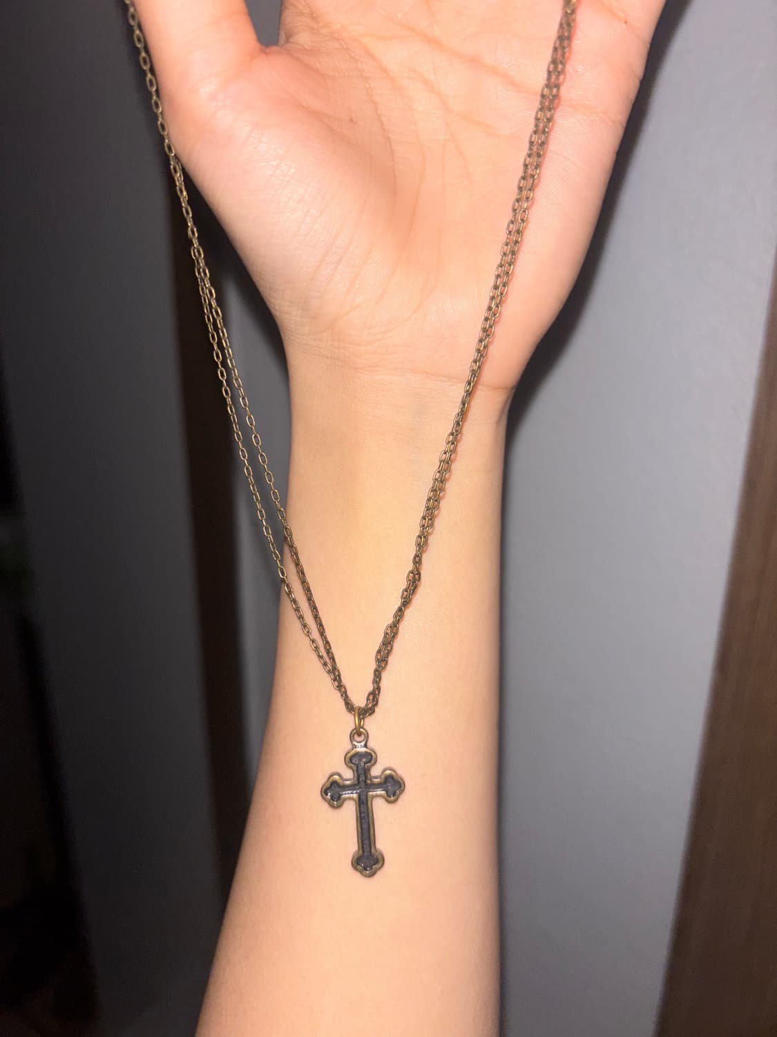 십자가 큐빅 목걸이 상품이미지3