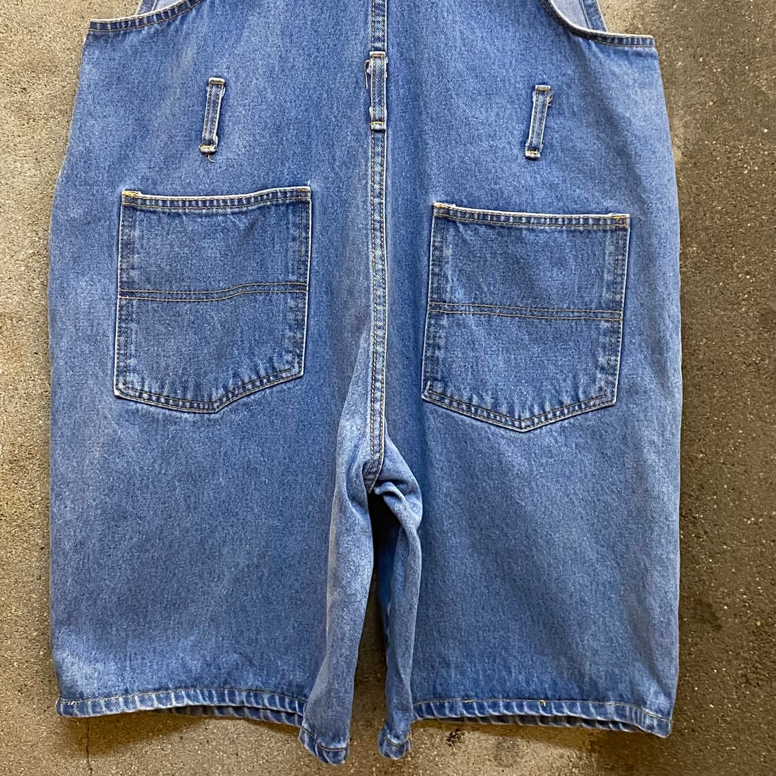 90s Made in USA 빈티지 루니툰 데님 오버롤 반바지 상품이미지8