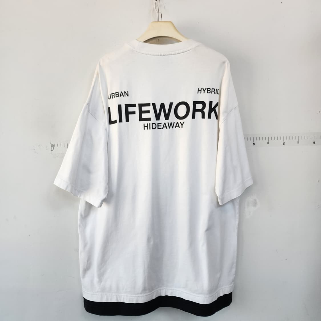 라이프워크 화이트 반팔 티셔츠 상품이미지5