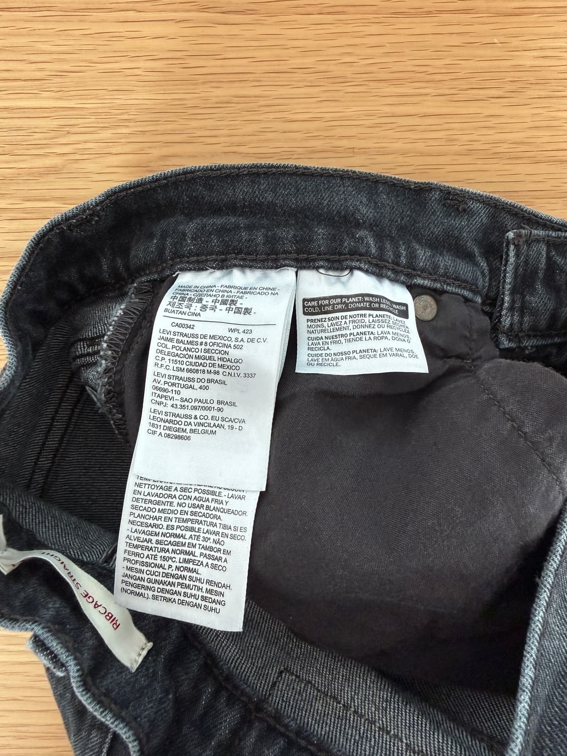 리바이스(Levi's) 흑청 데님 상품이미지9