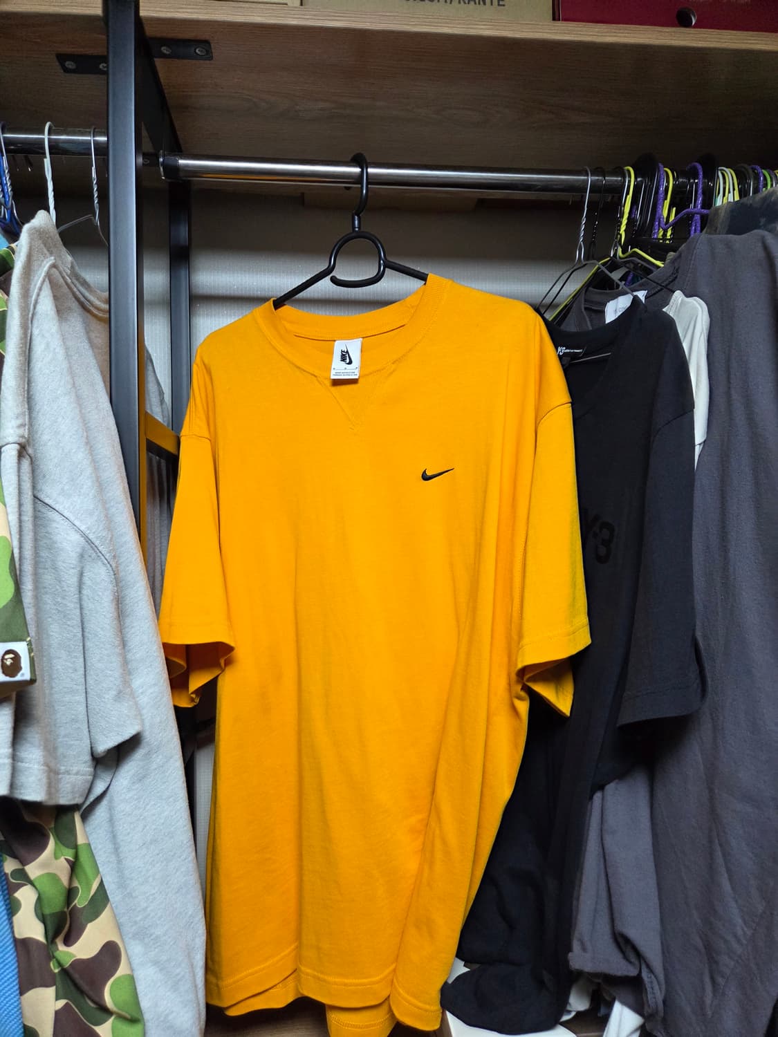 [M] 나이키 x 킴 존스 오버사이즈드 티셔츠 써킷 오렌지 - US/EU 상품이미지1