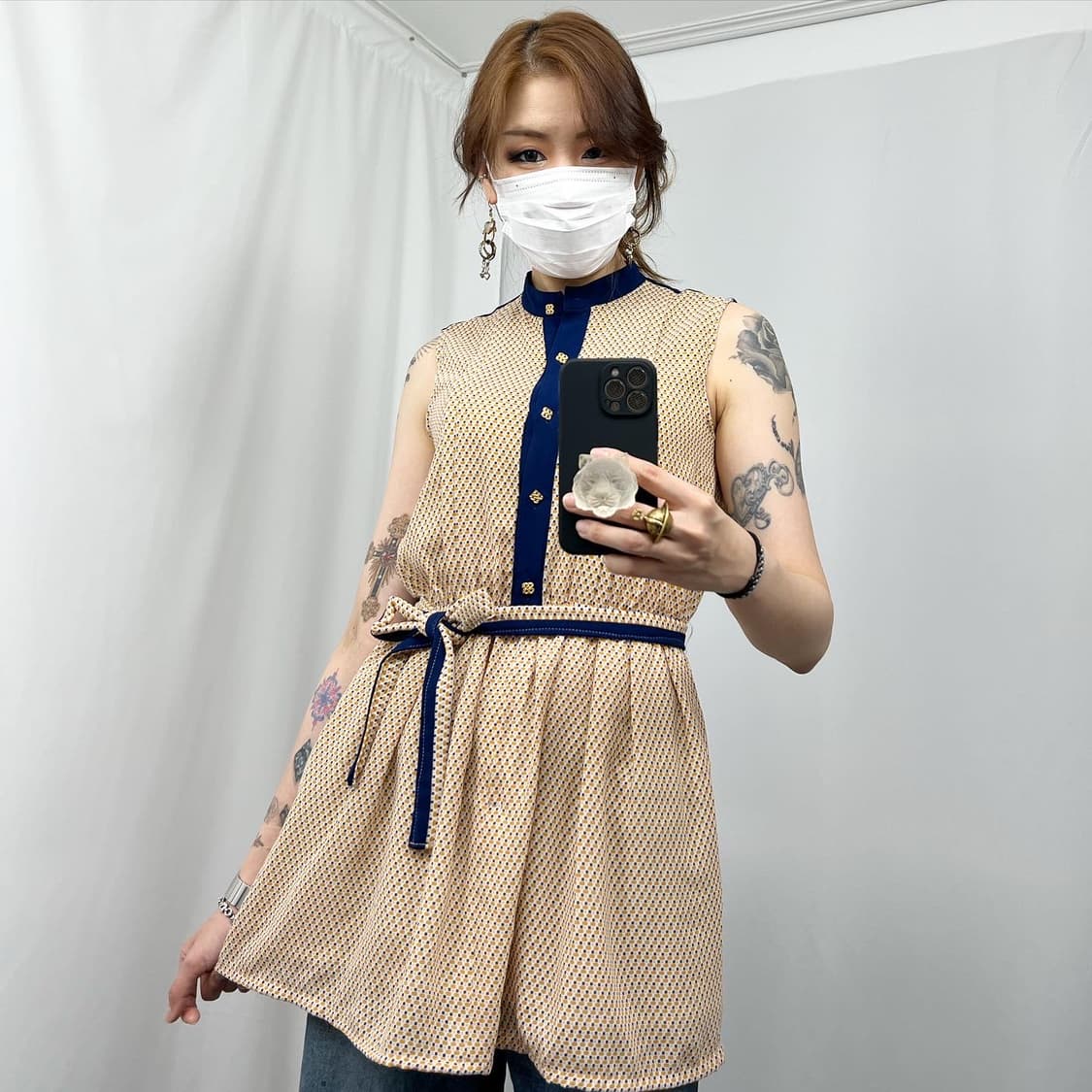 차이나카라 블라우스 상품이미지2