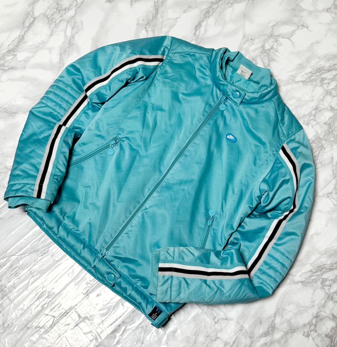 나이키 민트 y2k 올드스쿨 사이드라인 점퍼 자켓 상품이미지3