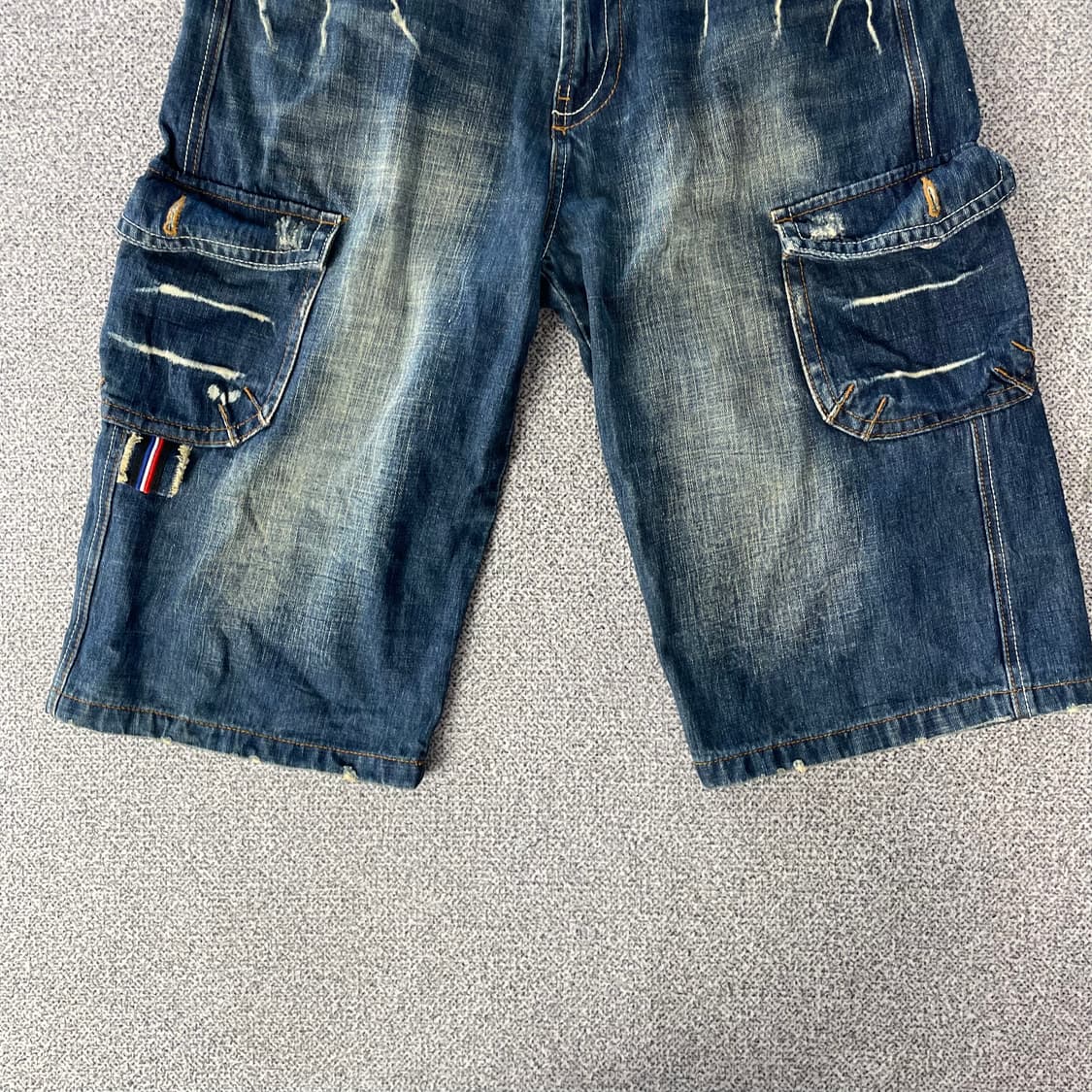 비브레이커스 데님 카고 반바지 상품이미지3