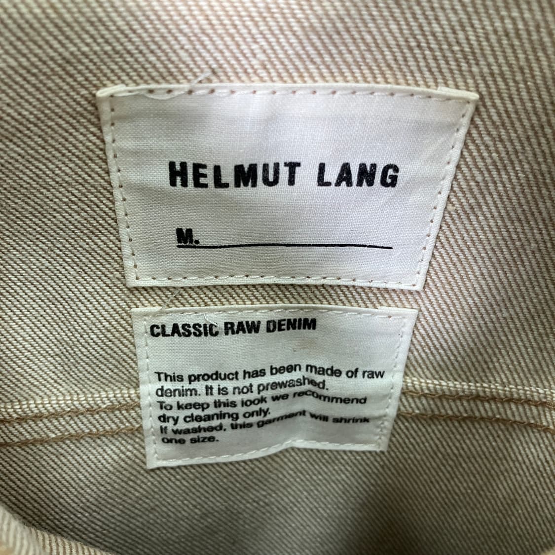 헬무트랭 카멜 주보토 데님 트러커 자켓 38 상품이미지3