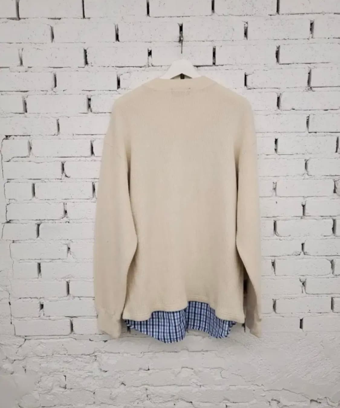 kolor 셔츠니트 아이보리 상품이미지4