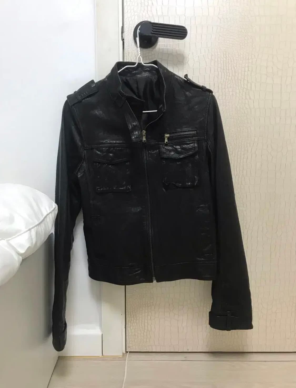 리얼가죽 라이더자켓 (피조물빈티지파우닝133큐빈티지shop501) 상품이미지3