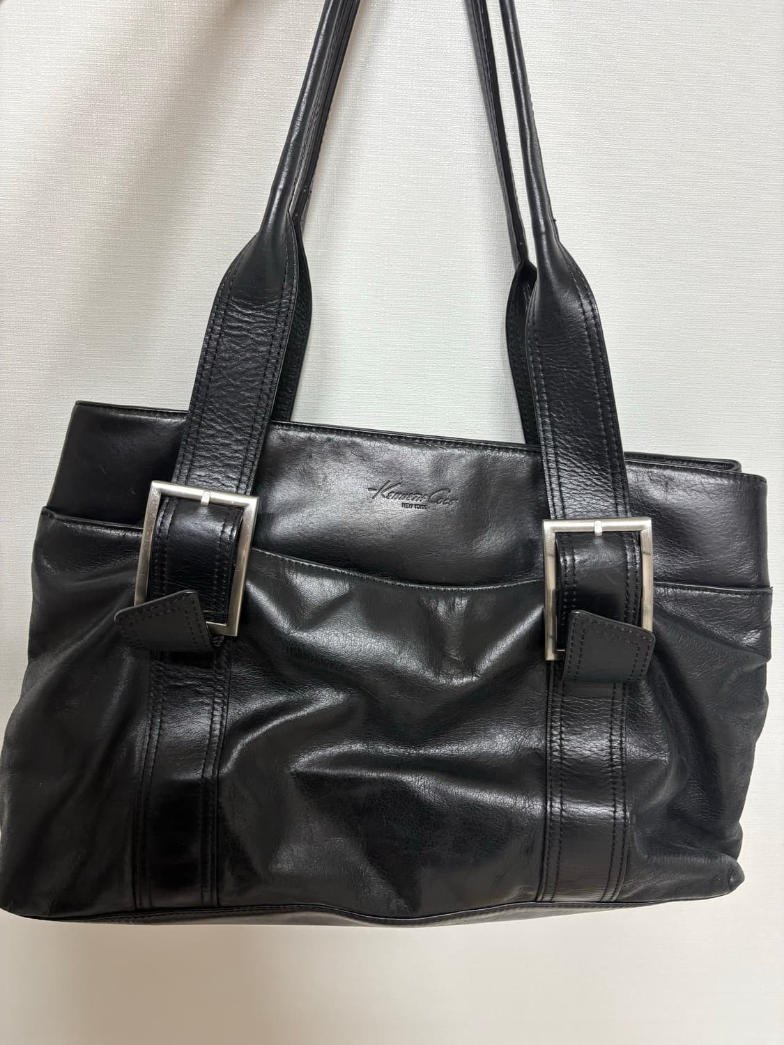 케네스콜 블랙 가죽 숄더백 (가죽가방 상품이미지2