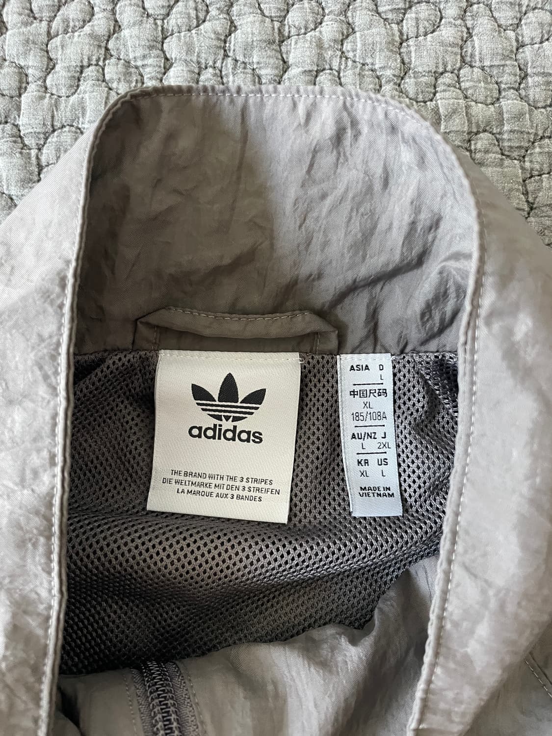 아디다스 레알 마드리드 오리지널 트랙탑(차콜 그레이) KR XL 팝니다 상품이미지3