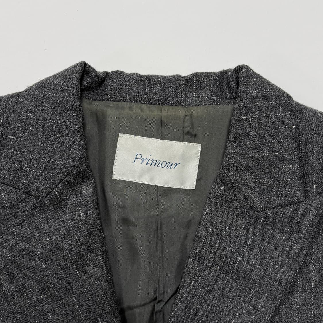 Peaked lapel wool jacket 상품이미지5