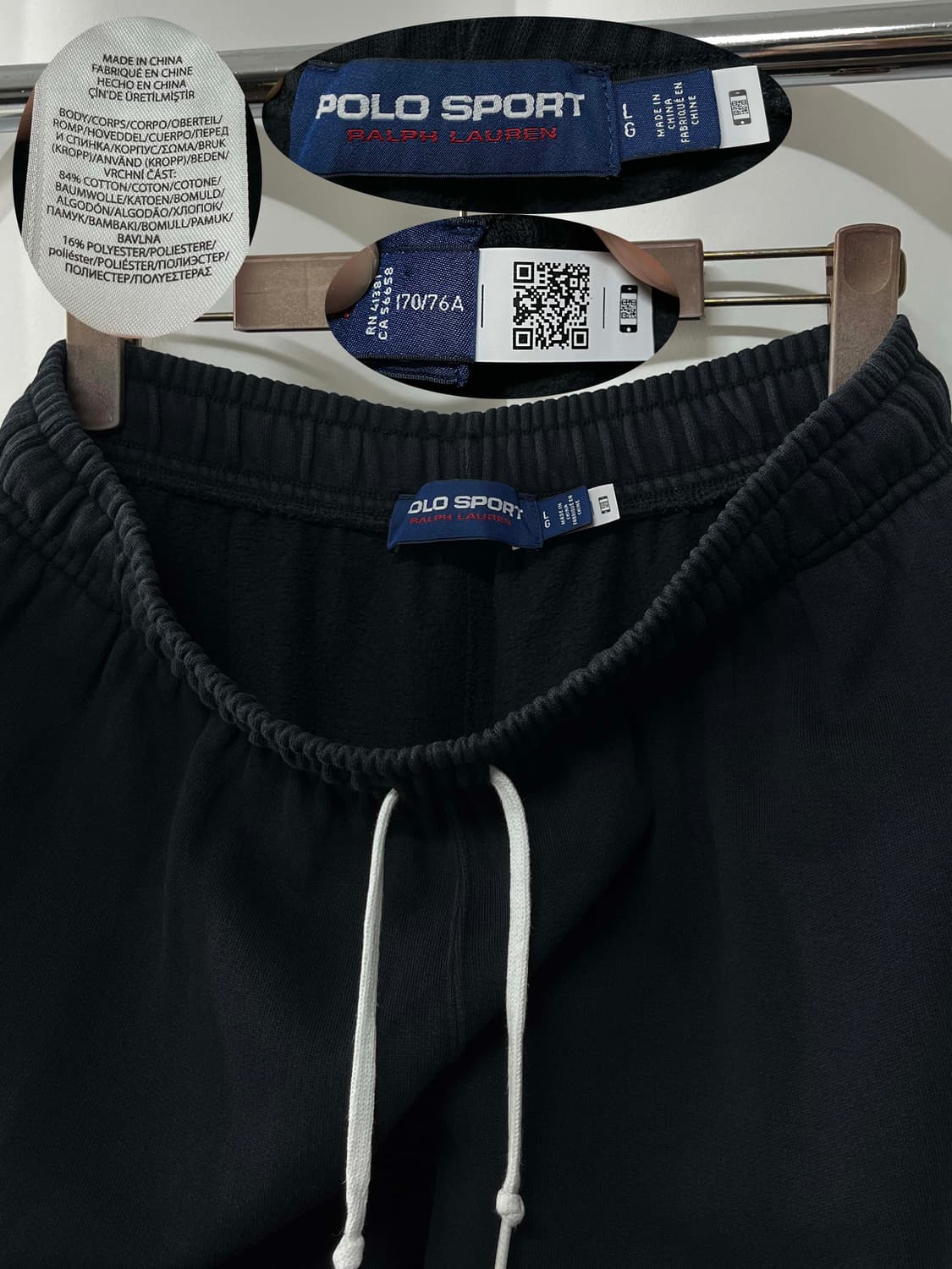 폴로 스포츠 스펠아웃 블랙 조거 스웻팬츠 상품이미지3