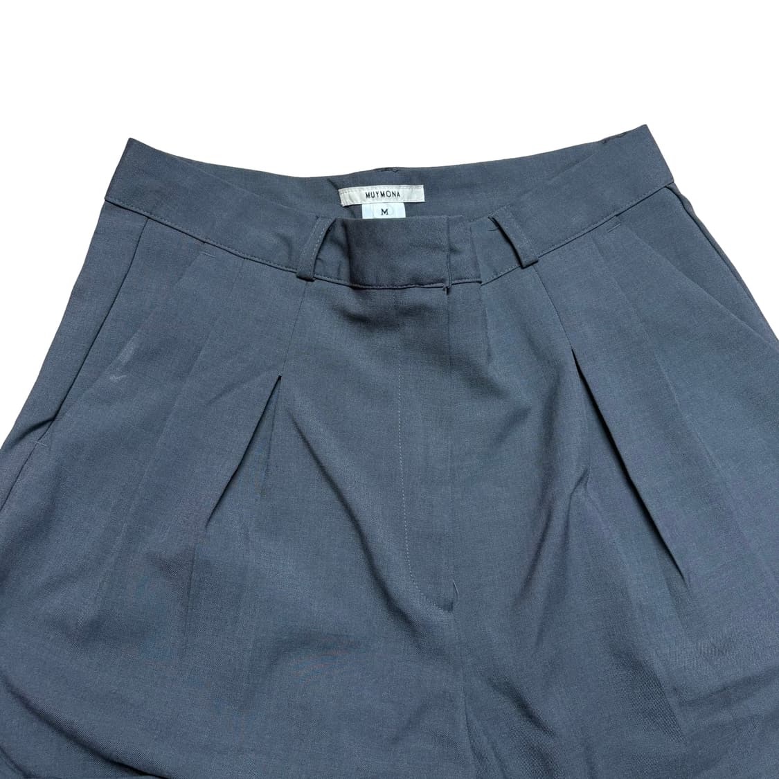 에프터먼데이 핀턱 슬랙스 그레이 상품이미지2