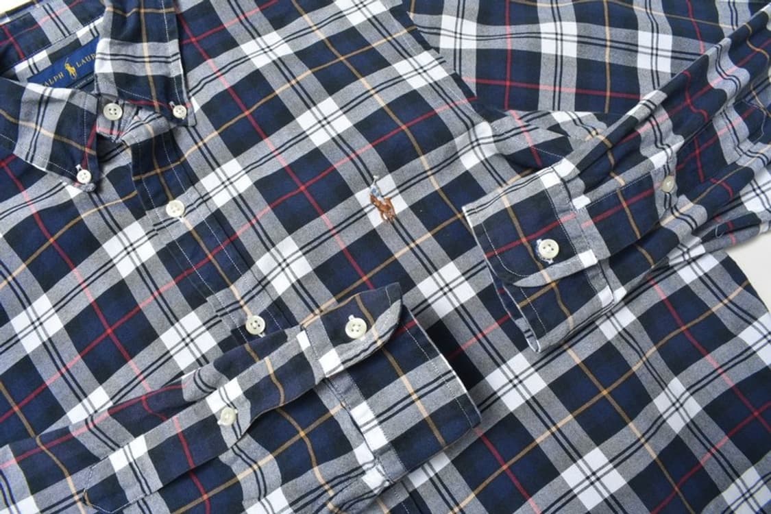 폴로 랄프로렌 체크 셔츠 남방 M N1192 상품이미지3