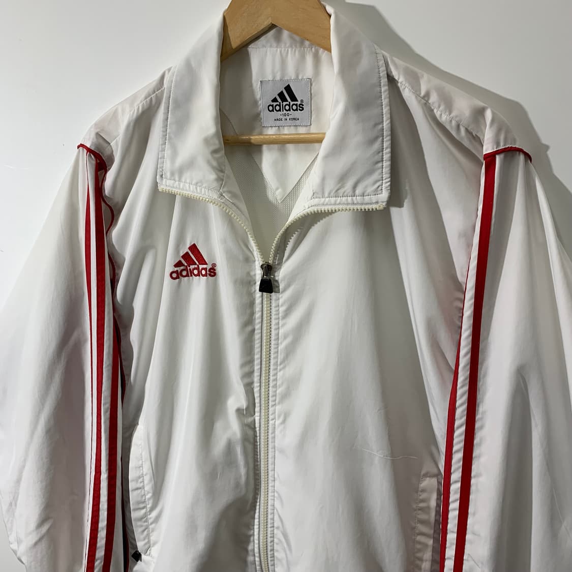 아디다스 리스펙트 올드스쿨 화이트 바람막이  상품이미지2