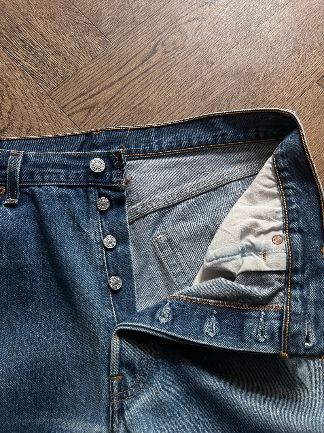 [36]00's 리바이스 501XX 발렌시아 555팩토리 데님 팬츠 상품이미지3