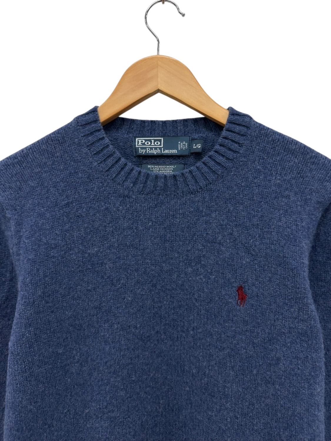 00s 폴로 울 니트 인디고블루 (L) 상품이미지2