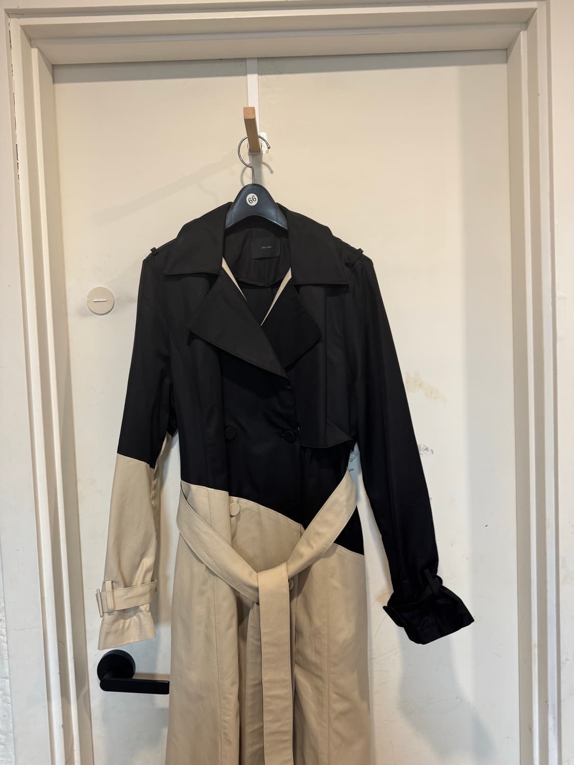 Jull log 줄로그 배색 트렌치 상품이미지2