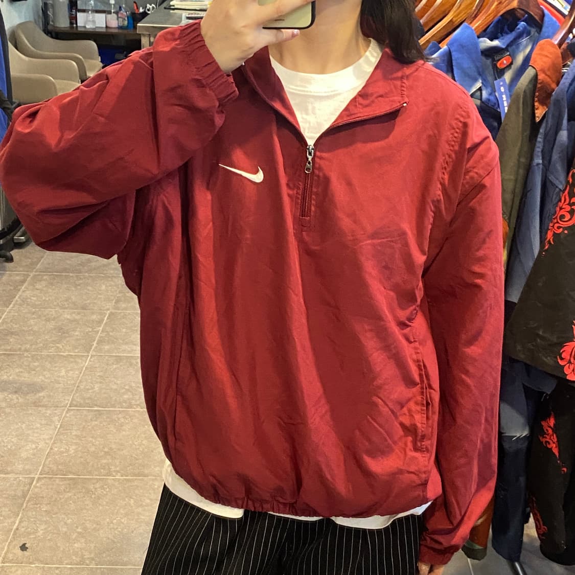 [NO.9] Nike 반집업 웜업 레드 상품이미지2