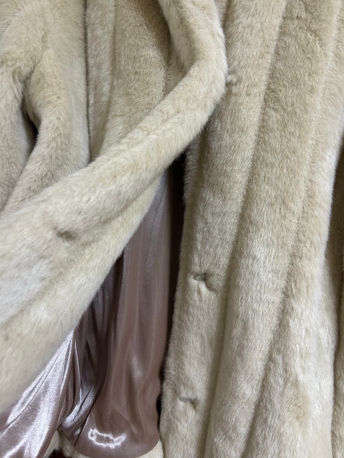 베이지 퍼 자켓 상품이미지3