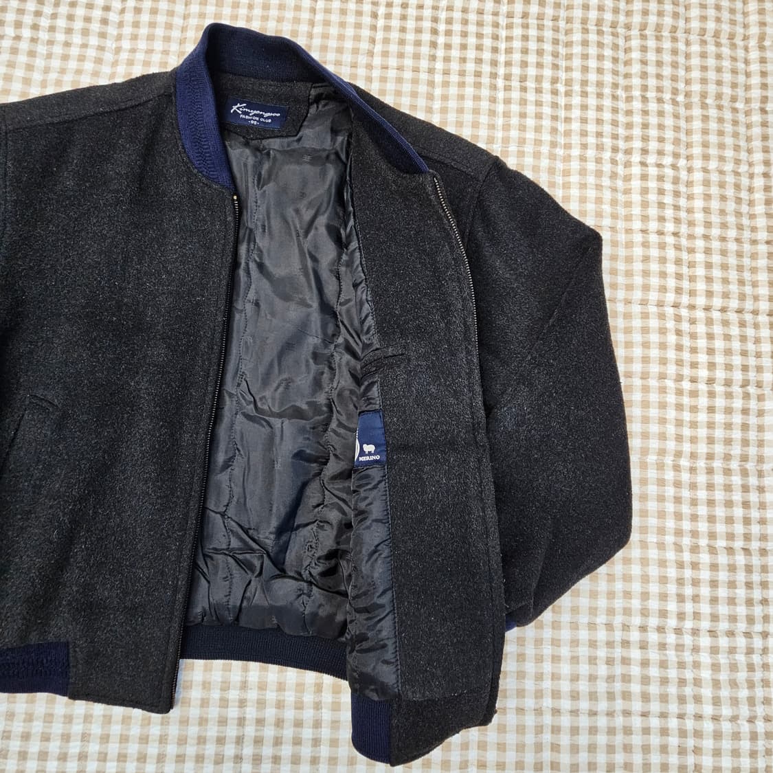 심플한 메리노울100 집업 점퍼 남자100 상품이미지5