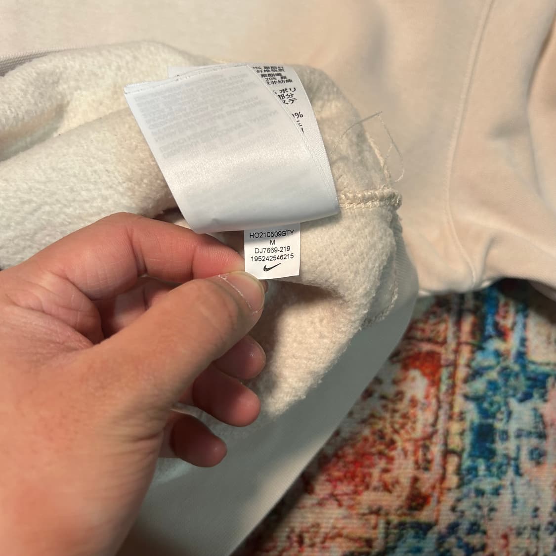 [L] 나이키 크림 컬러 후드티 상품이미지6