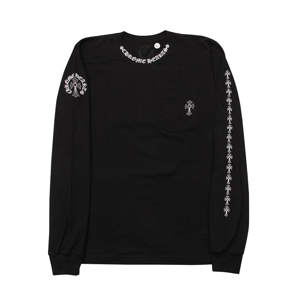 크롬하츠 풀 세메터리 넥레터링 스크롤라벨 롱슬리브 L사이즈 상품이미지1