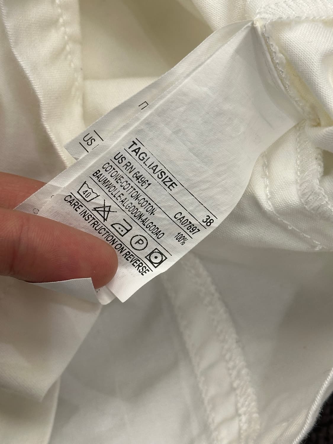 38)Benetton vintage 여성 화이트 자켓 상품이미지4