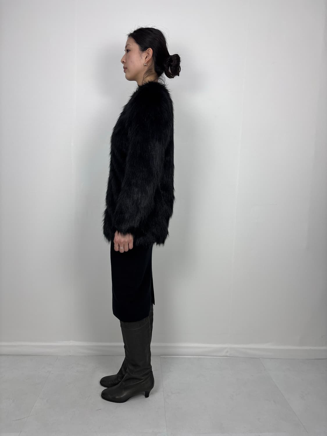 LEATHER TRIM FUR JACKET 상품이미지4